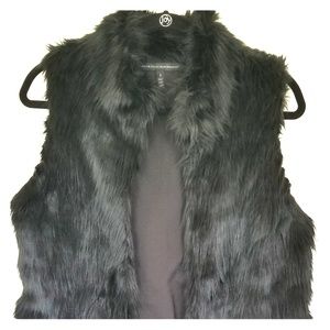 Faux fur vest